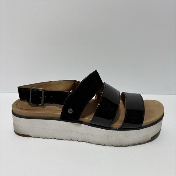UGG Shoes - UGG Women’s Braelynn Black Slingback Sandals, Size 8.5 M
